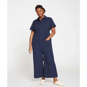 NWT Universal Standard Kate Twill Jumpsuit Navy Blue M (18-20)